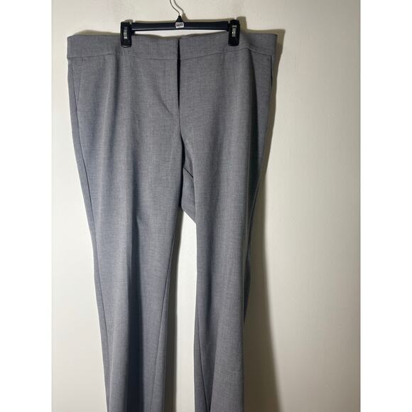 NWT Etcetera Light Gray Straight Leg Ankle Dress Pants Sz 14 - Picture 1 of 2